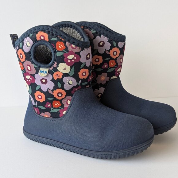 🌸 Jan & Jul Toasty-Dry Lite Winter Boots - Winter Flowers - Size 13 Little Kid - Picture 1 of 9